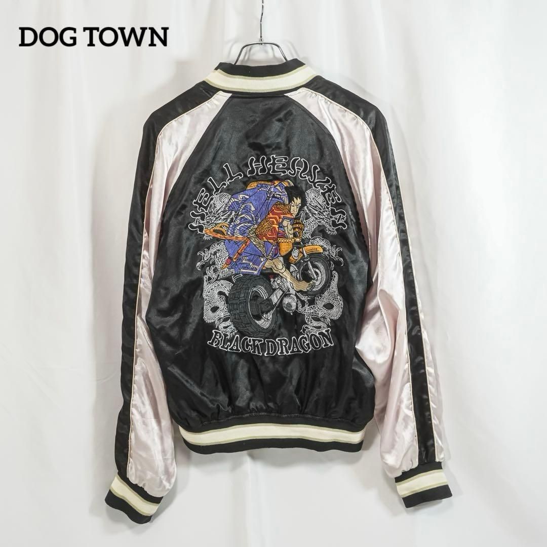 00s 初期DOG TOWN ドッグタウン スカジャン 刺繍 ドラゴン 龍 XL