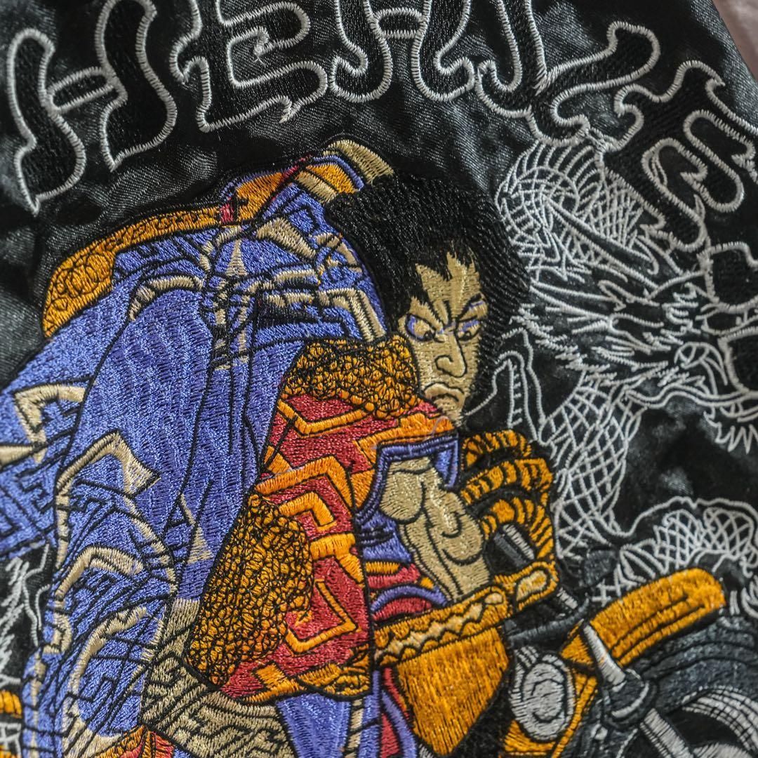 DOGTOWN スカジャン 刺繍 ドラゴン DOGTOWN ドッグタウン✨刺繍 スカジャン XL 黒龍 和柄 ドラゴン - メルカリ