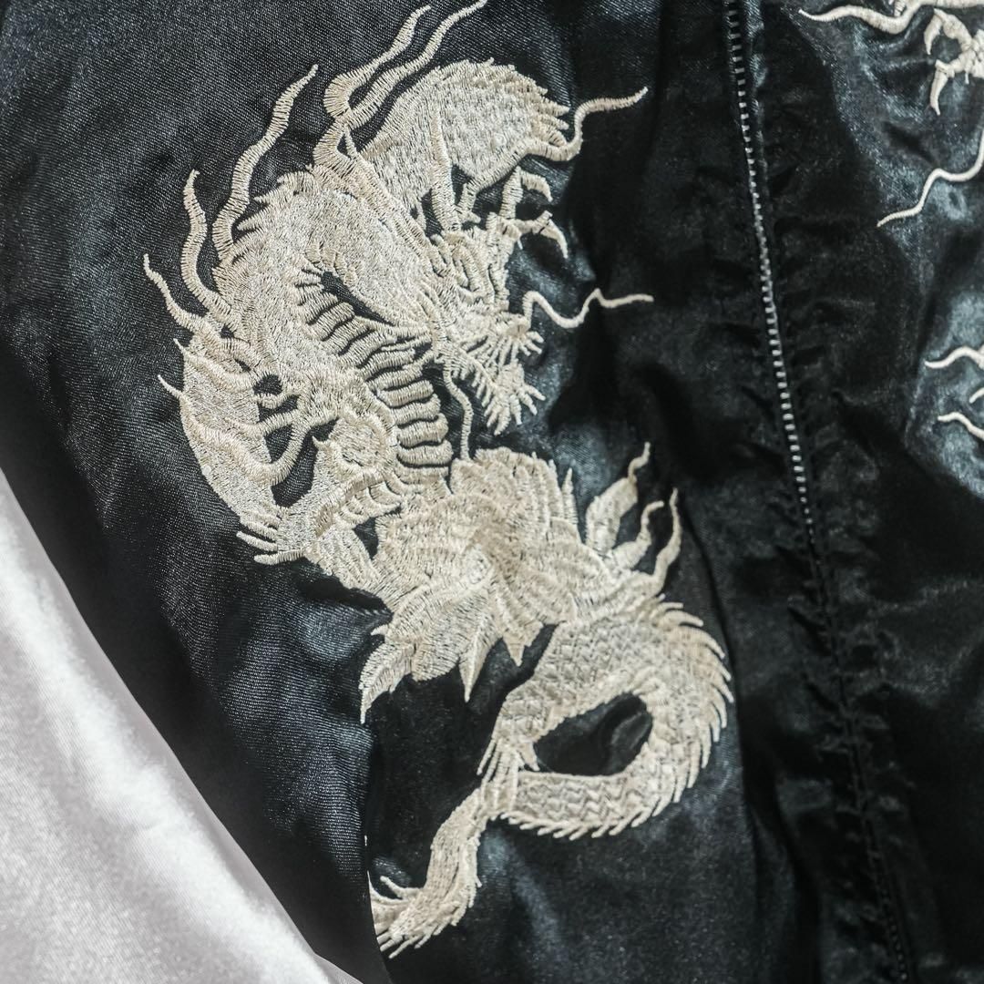 00s 初期DOG TOWN ドッグタウン スカジャン 刺繍 ドラゴン 龍 XL