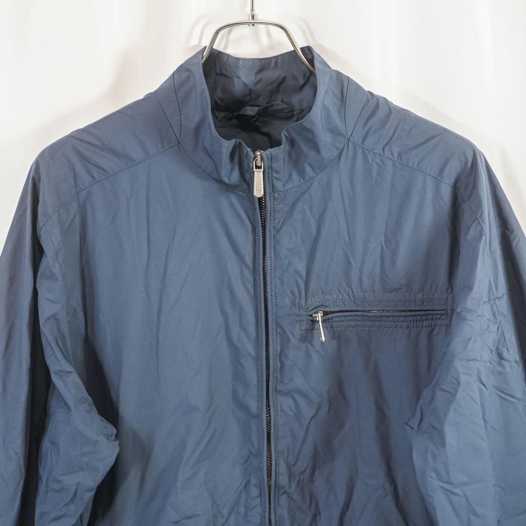 【美品】Dunhill　ダンヒル　ブルゾン　ジャケット　ナイロン　Y2K ロゴ ☆美品☆ dunhill ダンヒル ナイロンジャケット ブルゾン M ネイビー