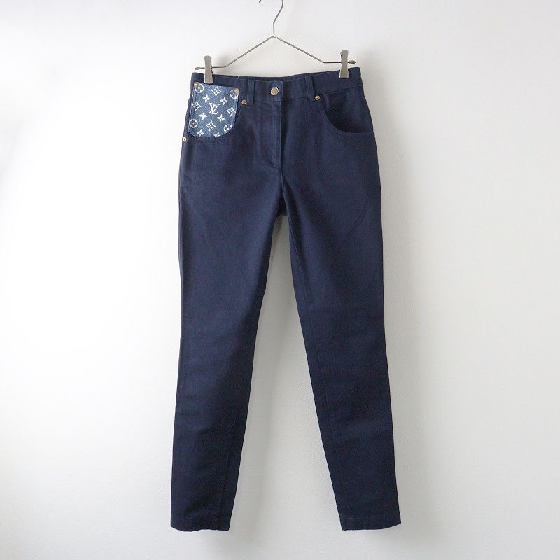 美品 JPタグ ルイ ヴィトン LOUIS VUITTON モノグラムポケットスキニー