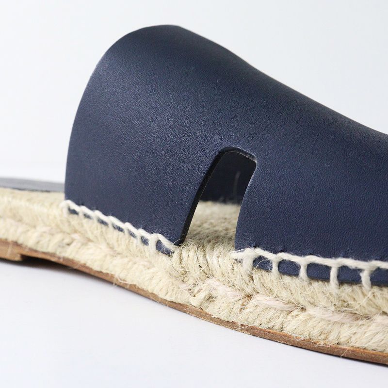 メンズ エルメス HERMES アンティグア Hモチーフ エスパドリーユ