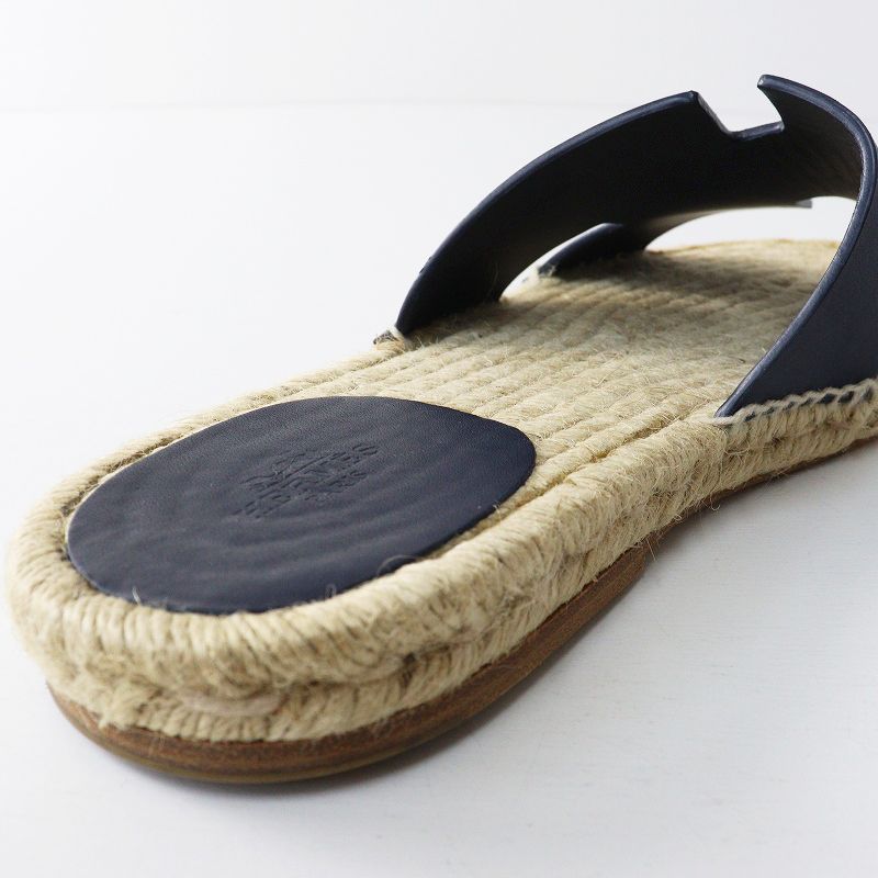 美品 HERMES エルメス アンティグア サンダル メンズ エルメス HERMES アンティグア Hモチーフ エスパドリーユ