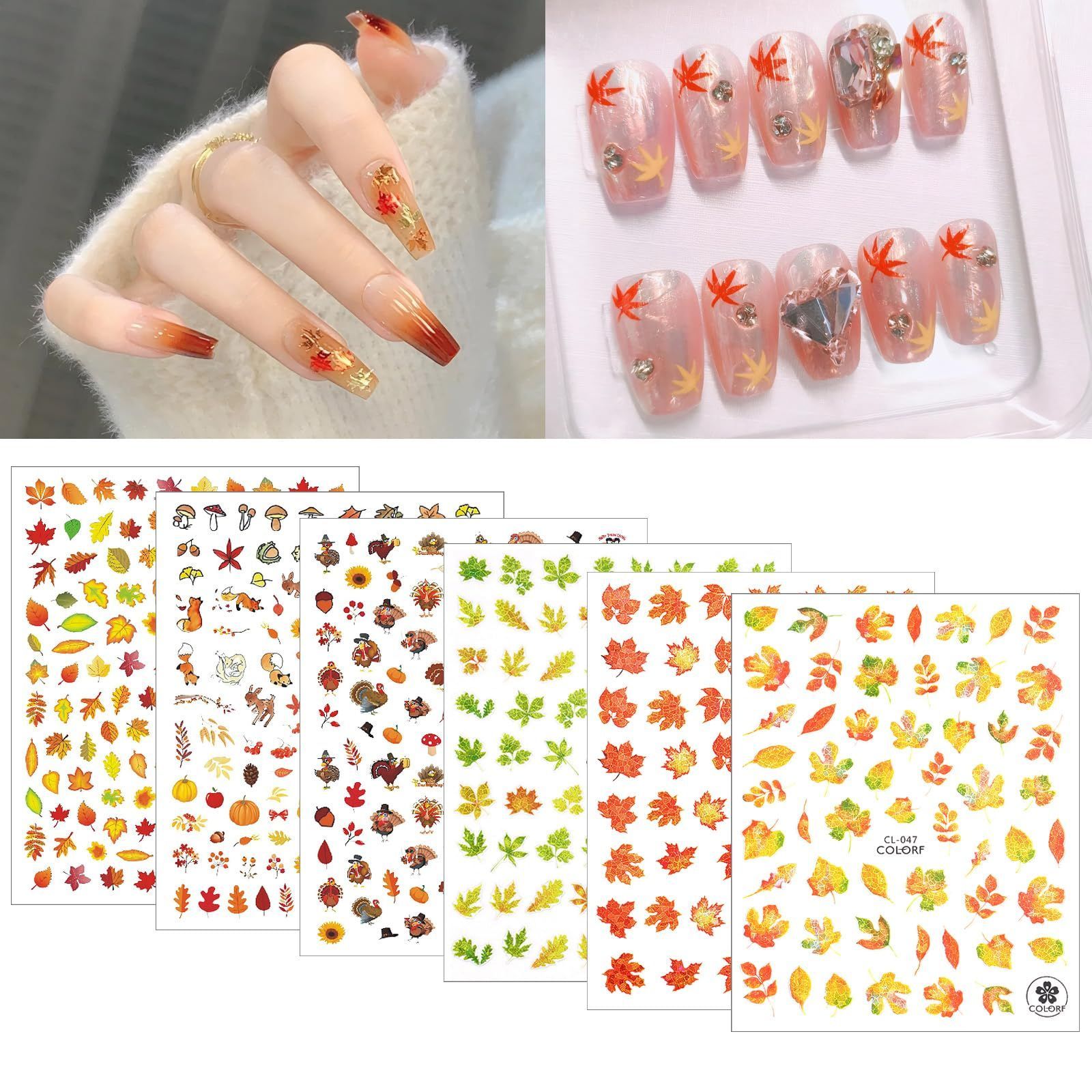 もみじネイルパーツ 数量限定】秋 紅葉 ネイルシール もみじ ネイルパーツ 秋期 秋冬