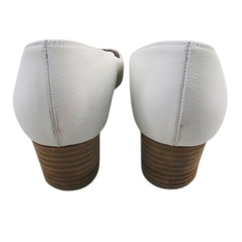 銀座かねまつ GINZA Kanematsu パンプス オープントゥ 23.0㎝ ホワイト