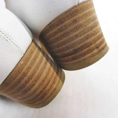 銀座かねまつ GINZA Kanematsu パンプス オープントゥ 23.0㎝ ホワイト