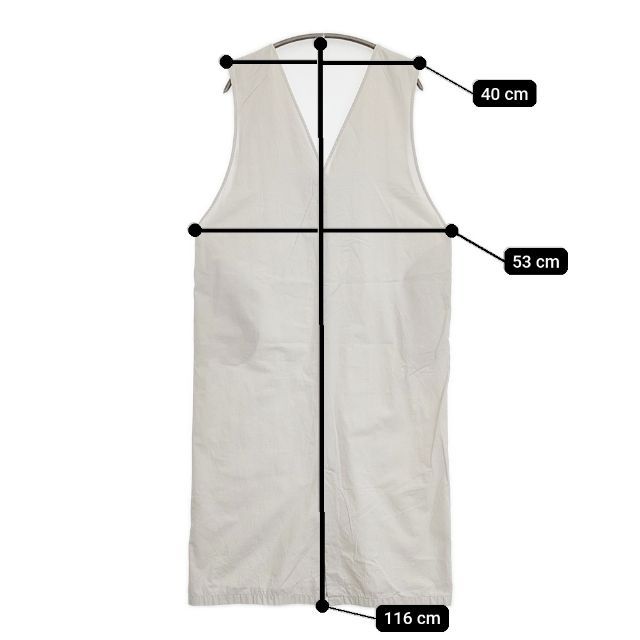 evam eva コットンスリーブレスワンピース 定価24200円 E223T065  