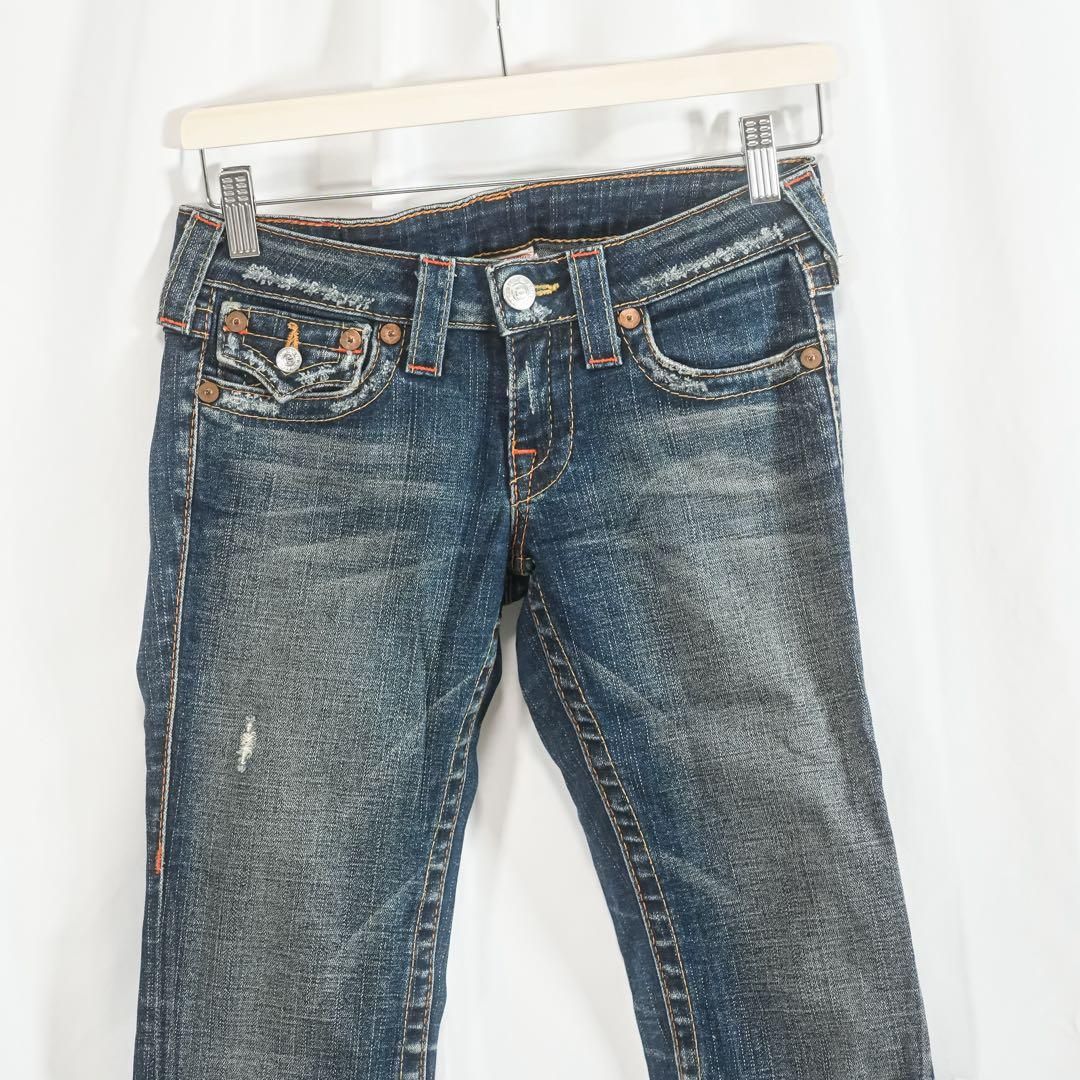 トゥルーレリジョン JOEY フレアデニム Y2K ダメージ 25 USA製 - メルカリ