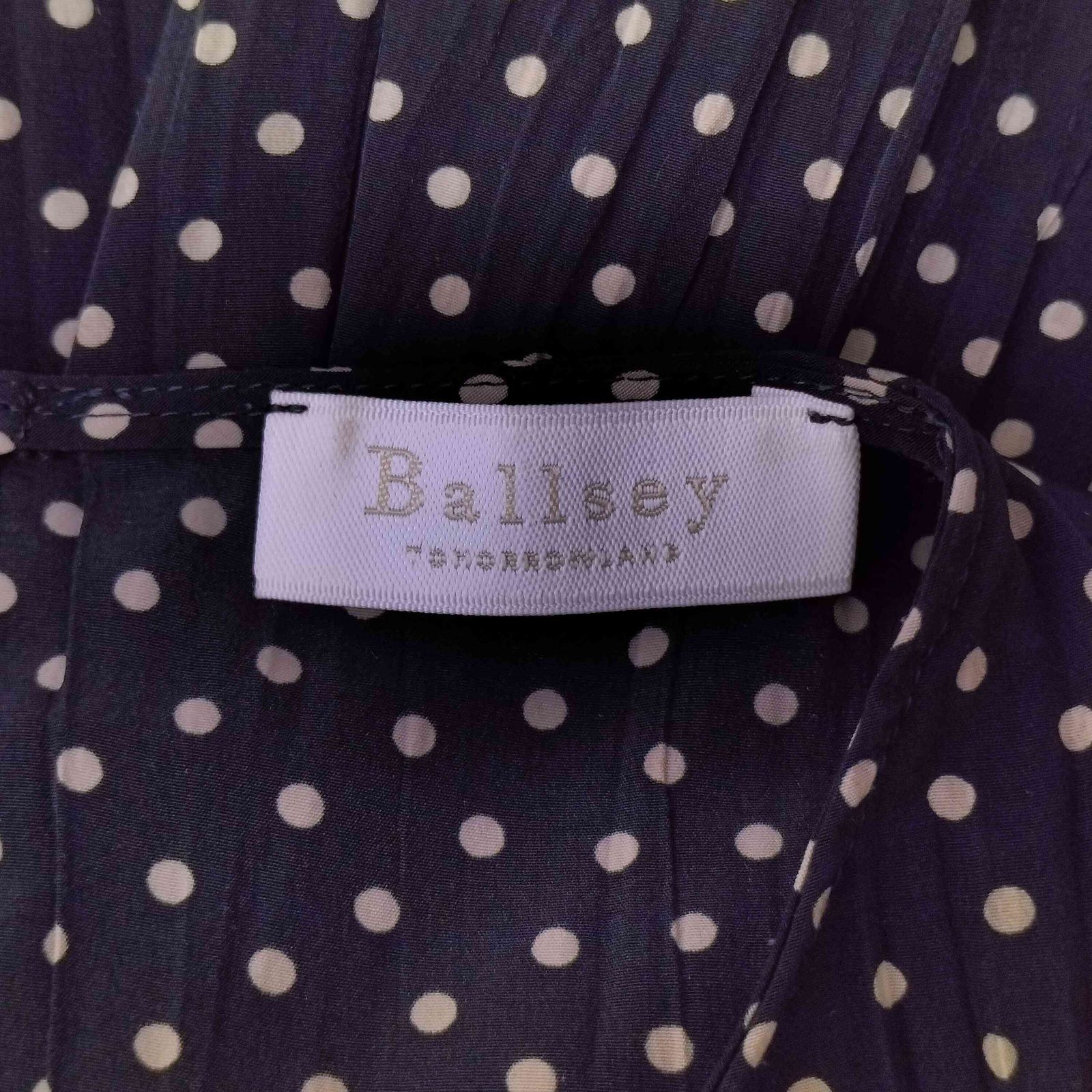 ボールジー BALLSEY ランダムプリーツドットプリント ソフトマーメイド 
