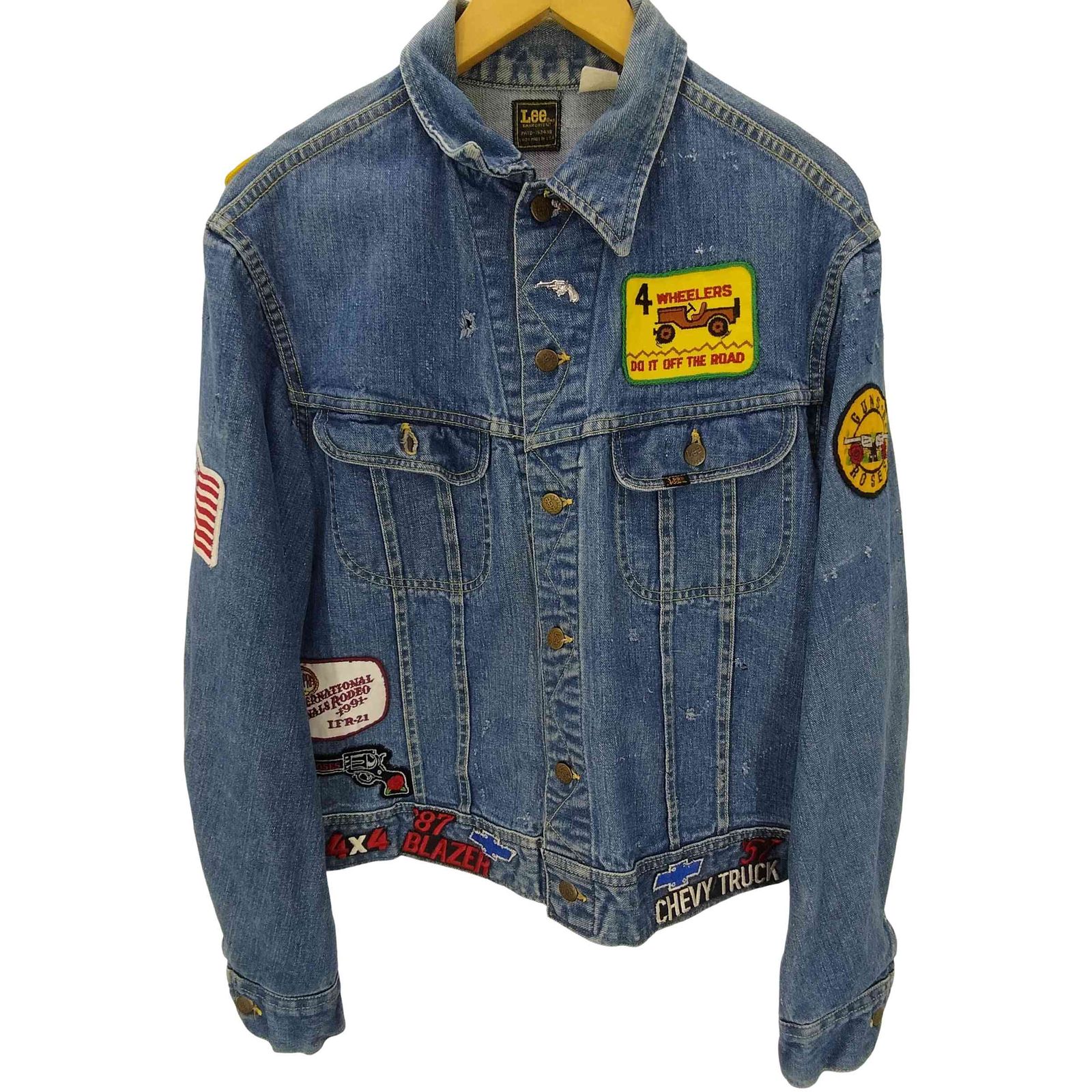 リー Lee 70S USA製 PATD-153438 ワッペン カスタム 拳銃 デニム 節約