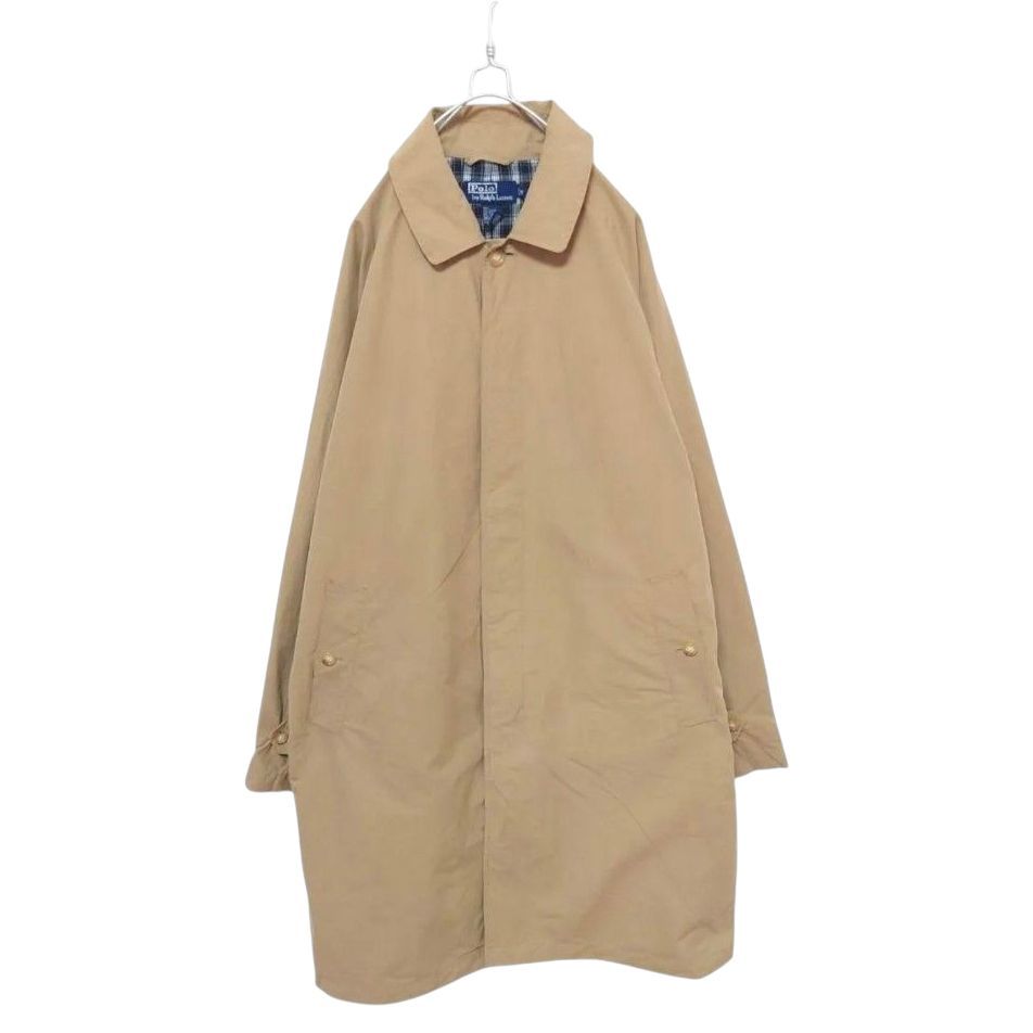 【Ralph Lauren】90's 裏地チェックステンカラーコート A1772 Ralph Lauren】90's 裏地チェックステンカラーコート A1772 - メルカリ