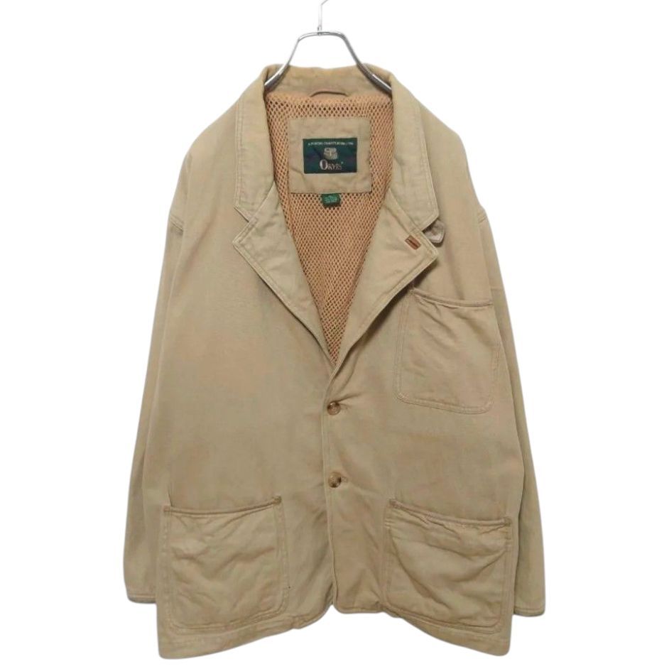 【ORVIS】レザーエルボーパッチ フィッシングテーラードジャケットA-3148 ORVIS】レザーエルボーパッチ フィッシングテーラードジャケットA-3148