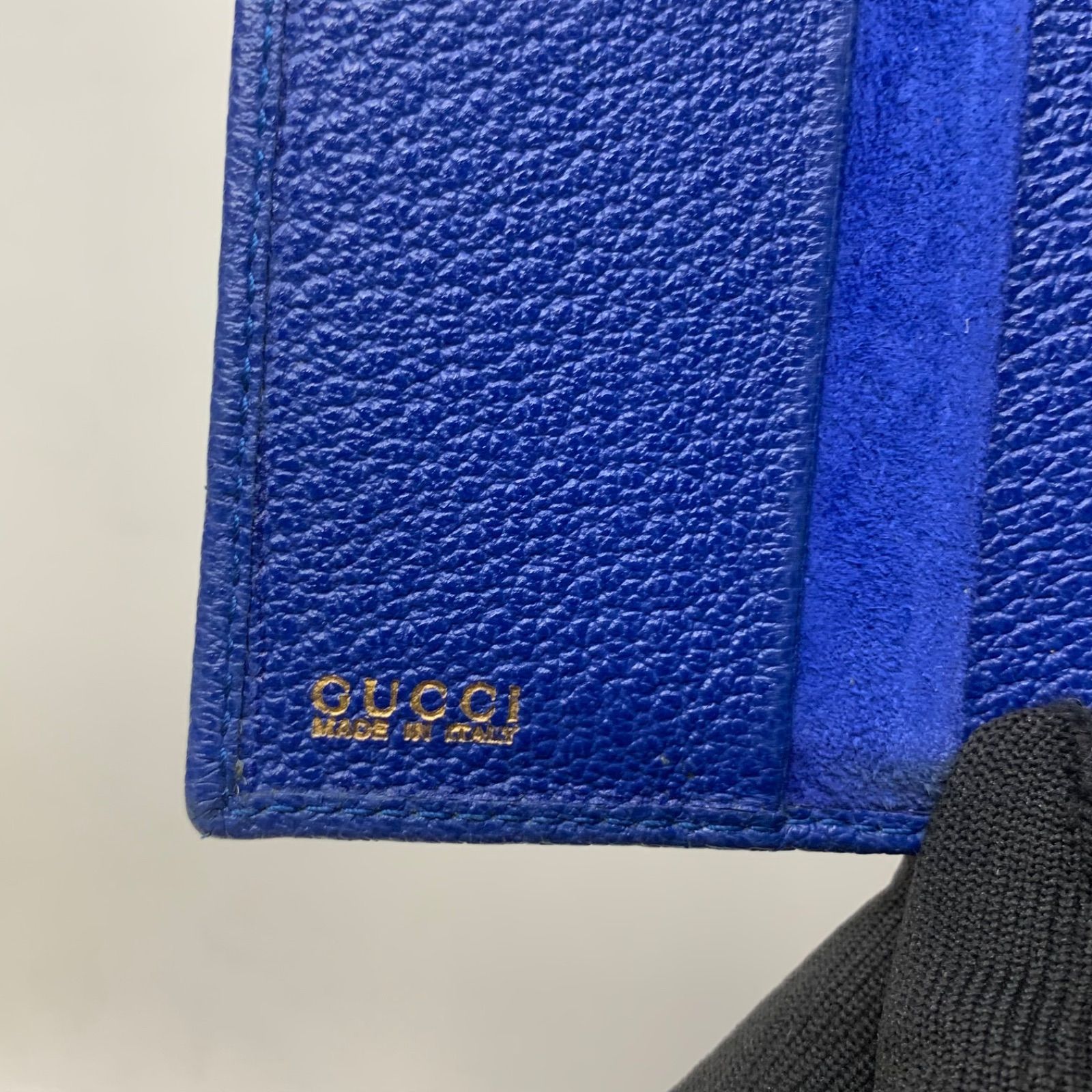 【極美品】 GUCCI グッチ 折り財布 財布 バンブー ブルー 青 レザー GUCCI(グッチ) 346056 KY9LG 9782 GGキャンバス ウォレット キャンバス