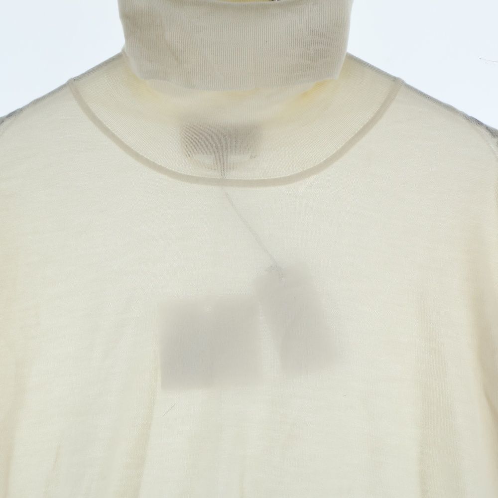 HERMES (エルメス) シルク混 タートルネックシルクカシミヤニット