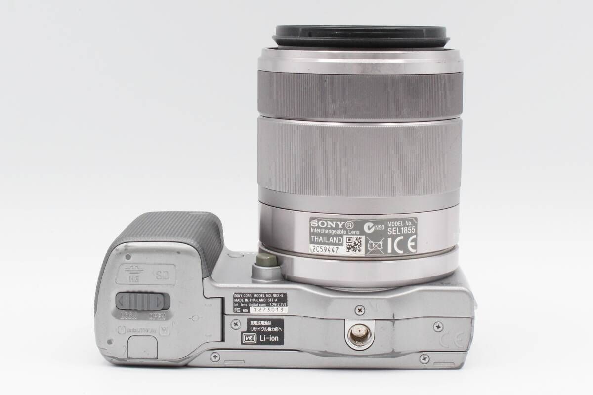 ソニー SONY NEX-5 ミラーレス一眼 シルバー E 18-55mm F3.5-5.6 OSS