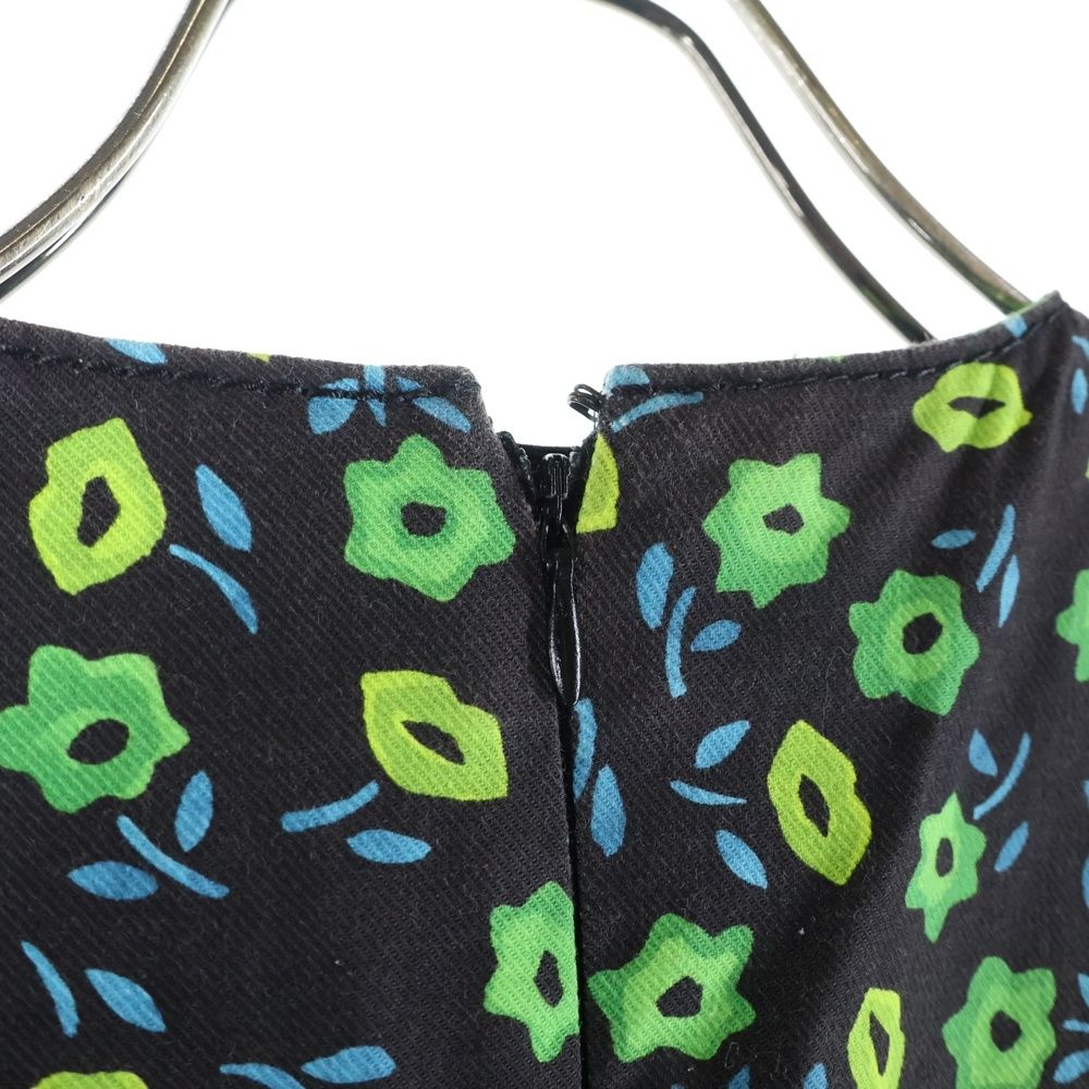 PRADA (プラダ) 16SS フラワー総柄プリント デニム クルーネック