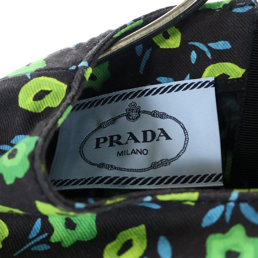 PRADA (プラダ) 16SS フラワー総柄プリント デニム クルーネック