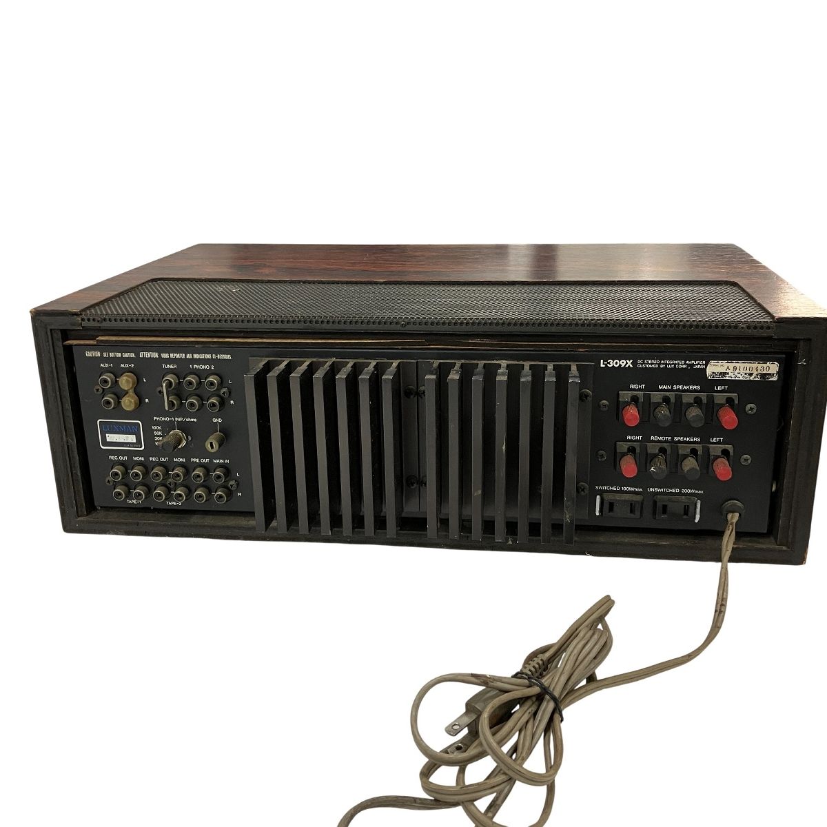 LUXMAN L-309X ラックスマン アンプ プリメインアンプ 音響機材