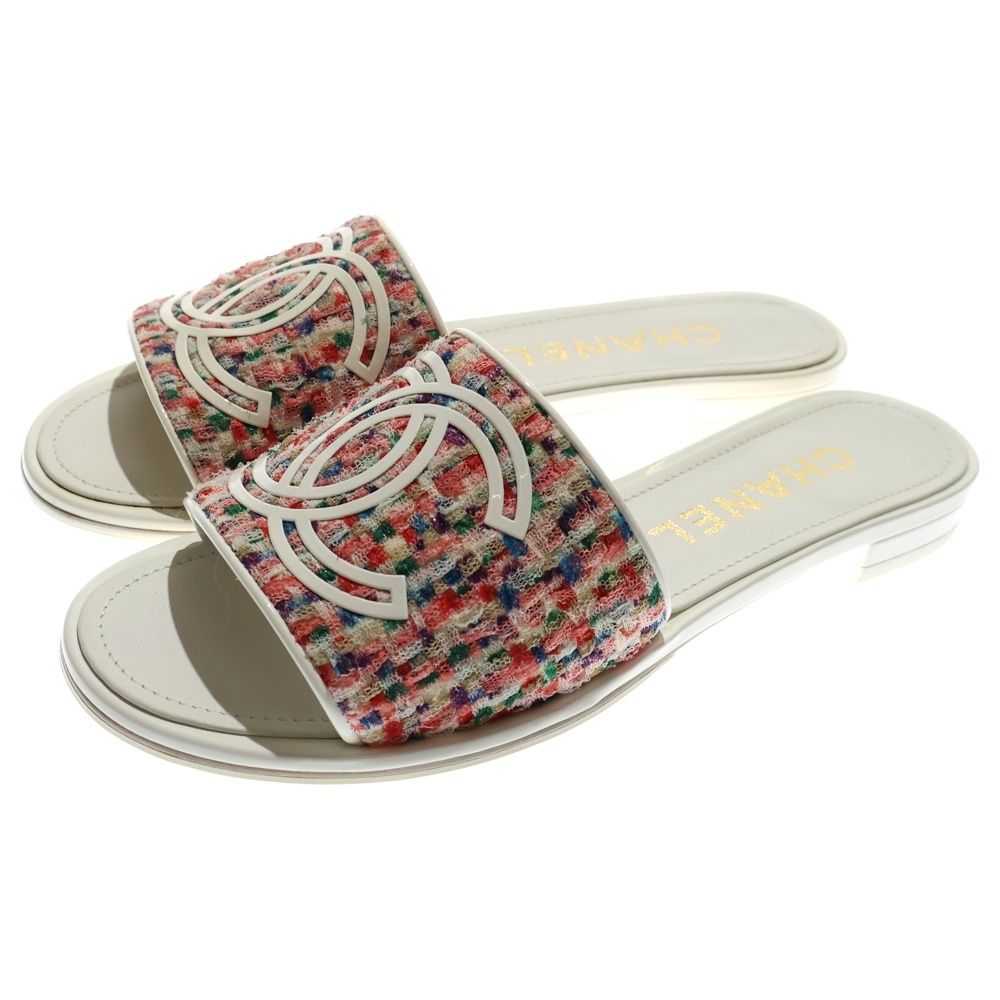 CHANEL (シャネル) ココマーク メッシュ サンダル マルチカラー