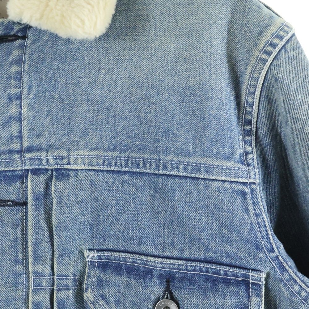 Sacai (サカイ) 20AW Denim Layerd Boa Jacket デニムレイヤード ボア