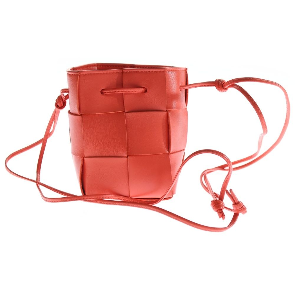 ボッテガヴェネタ　イントレチャート　ボストンバッグ　レザー　レッド BOTTEGA VENETA（ボッテガ・ヴェネタ） バッグ レディース ブランド