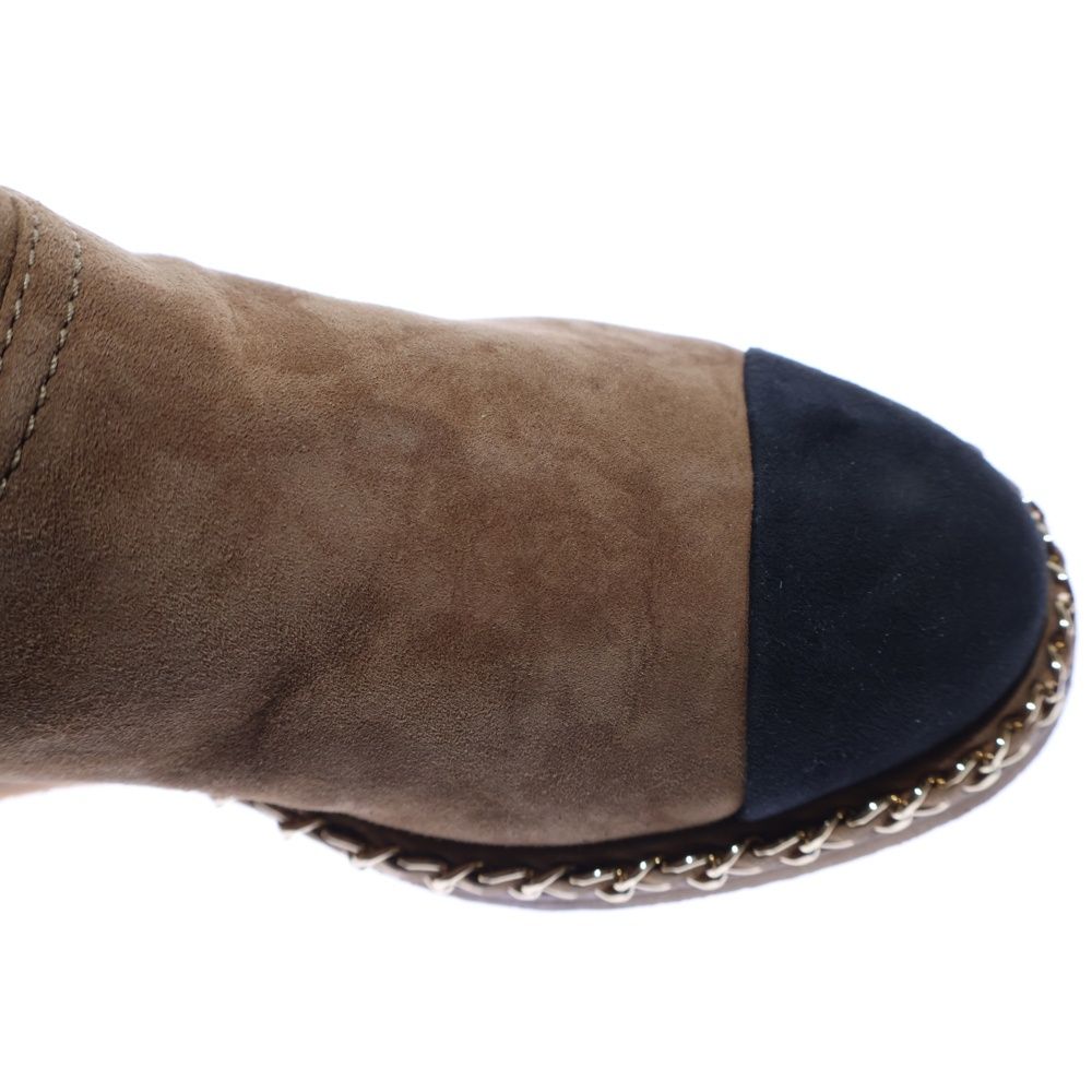 CHANEL (シャネル) ココマーク ロゴプレート スエードレザー ムートン