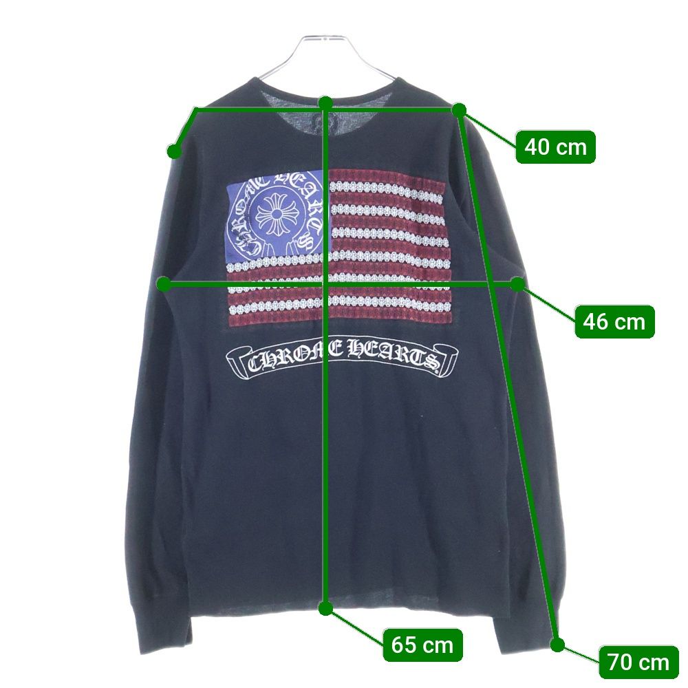 CHROME HEARTS (クロムハーツ) American Flag Thermal L/S Tee