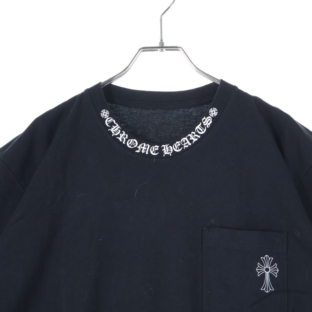CHROME HEARTS (クロムハーツ) CH T-SHRT 1 ネックロゴ バッククロス