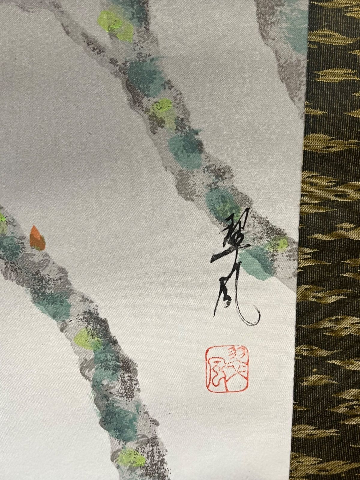 掛軸 / 富貴牡丹 】翠風 日本画 巻物 骨董品 - メルカリ