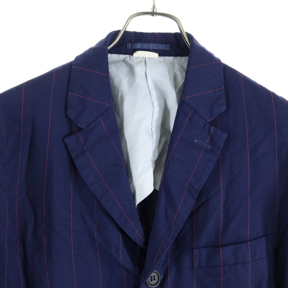 【新品・未使用】コムデギャルソン オムドゥ ネイビー テーラードジャケット COMME des GARCONS HOMME DEUX (コムデギャルソン オムドゥ) 22SS