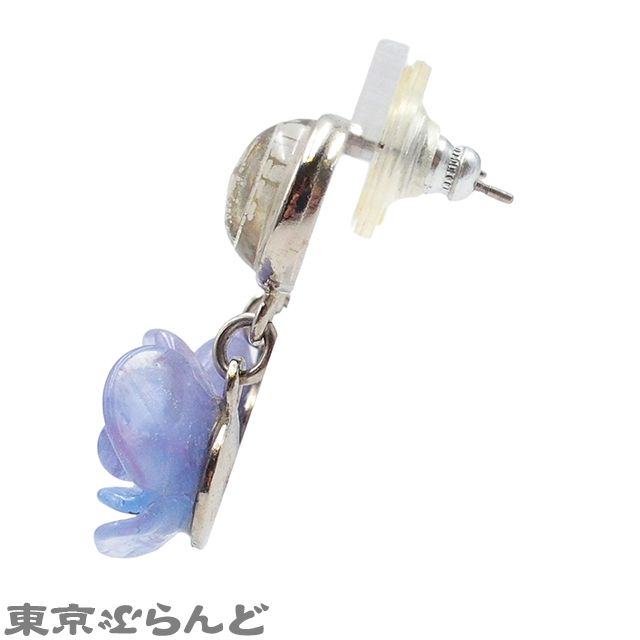 シャネル CHANEL カメリア シルバー パープル メタル プラスチック