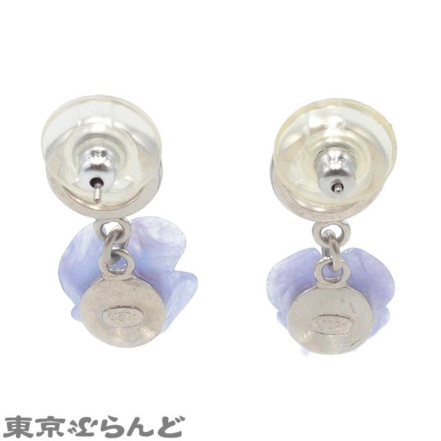 シャネル CHANEL カメリア シルバー パープル メタル プラスチック