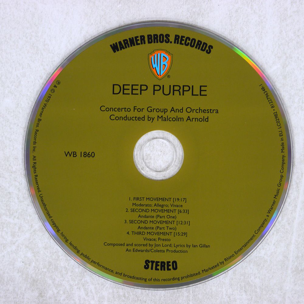 ヨーロッパ盤 DEEP PURPLE/THE COMPLETE ALBUMS 1970-1975/WARNER BROS