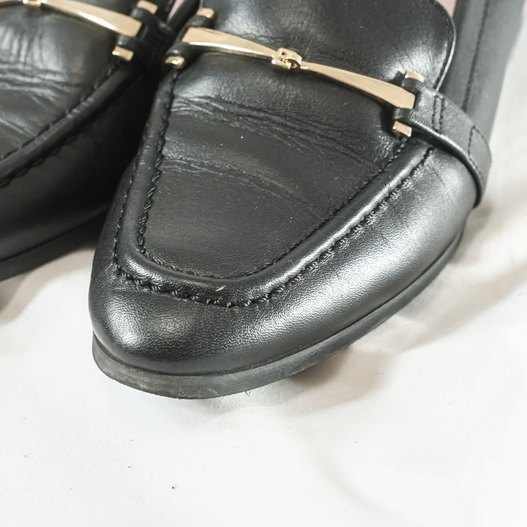 新品未使用品！銀座カネマツ　アクアベル　黒ローファー　24.5 ☆美品☆ 銀座かねまつ アクアベル 本革ローファー 23cm 防水仕様