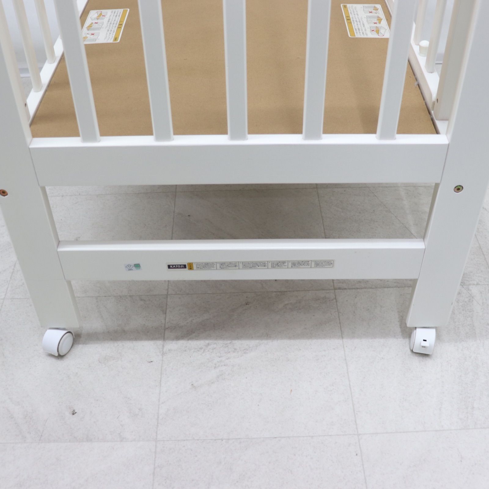⭐️美品⭐️ KATOJI ベビーベッド キャスター付き カトージ（KATOJI） ベビーベッド 赤ちゃん ベビー ハイシートベッド