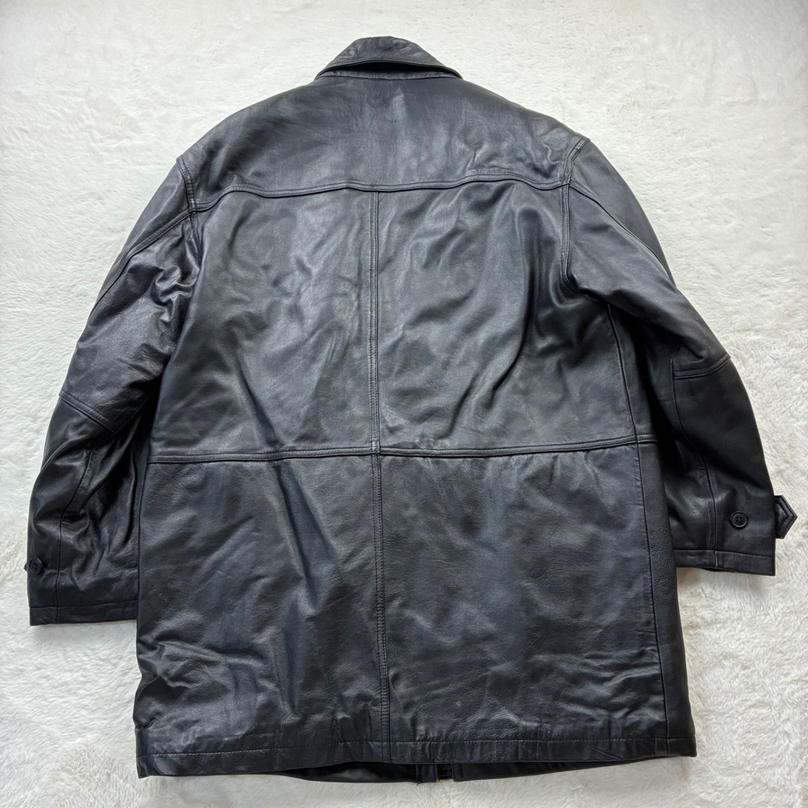 美品　Dock land (Ｍ) シープレザー　フライトジャケット　A-2　黒 MORGAN MEMPHIS BELLE（モーガン メンフィスベル）Type A-2 レザー