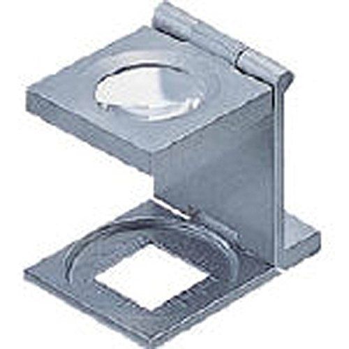 【在庫処分】三ツ折型ルーペ A102 リーフ 目盛 京葉光器 10&times;10mm