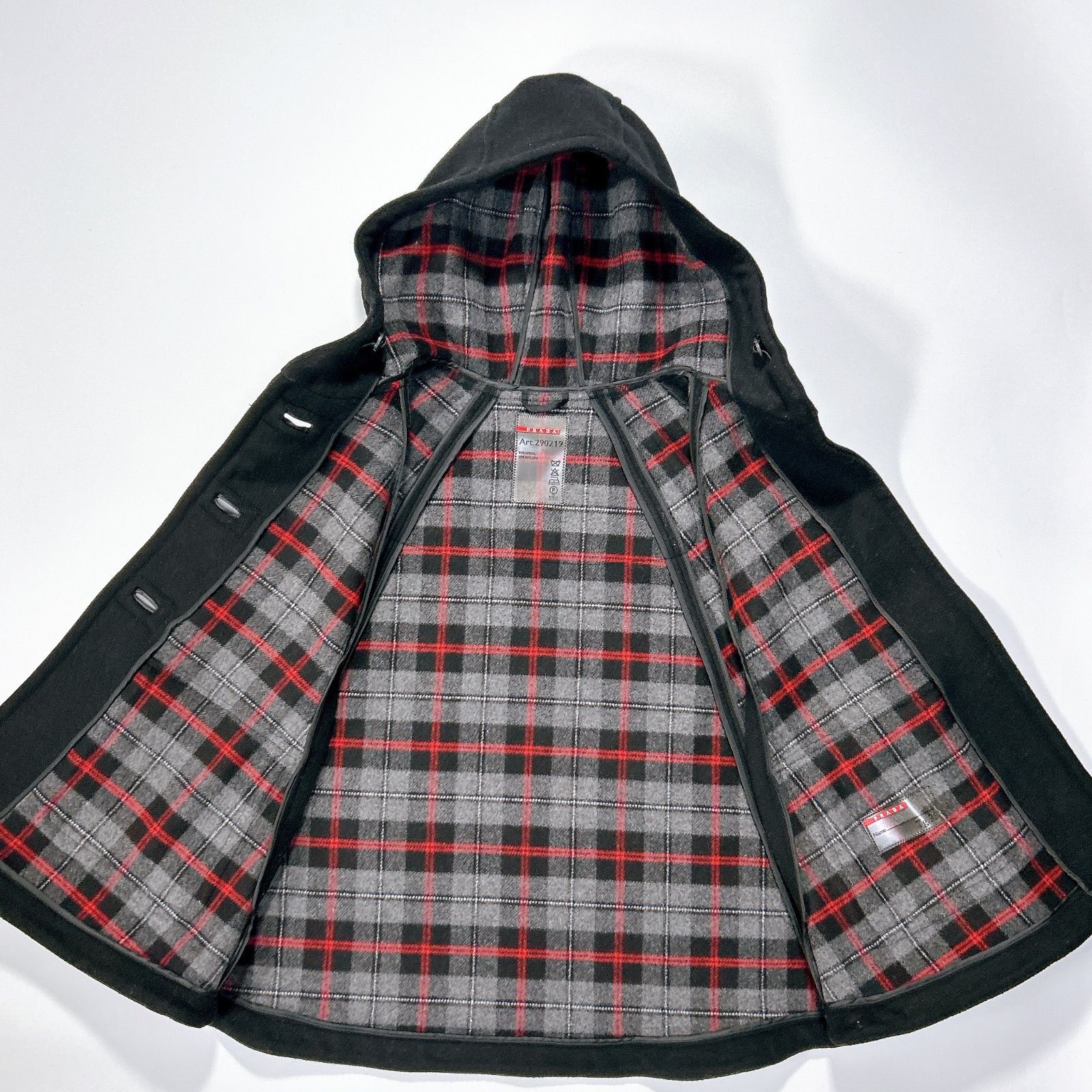 PRADA SPORT プラダスポーツ ポンチョ ケープ マント ダッフル ウール