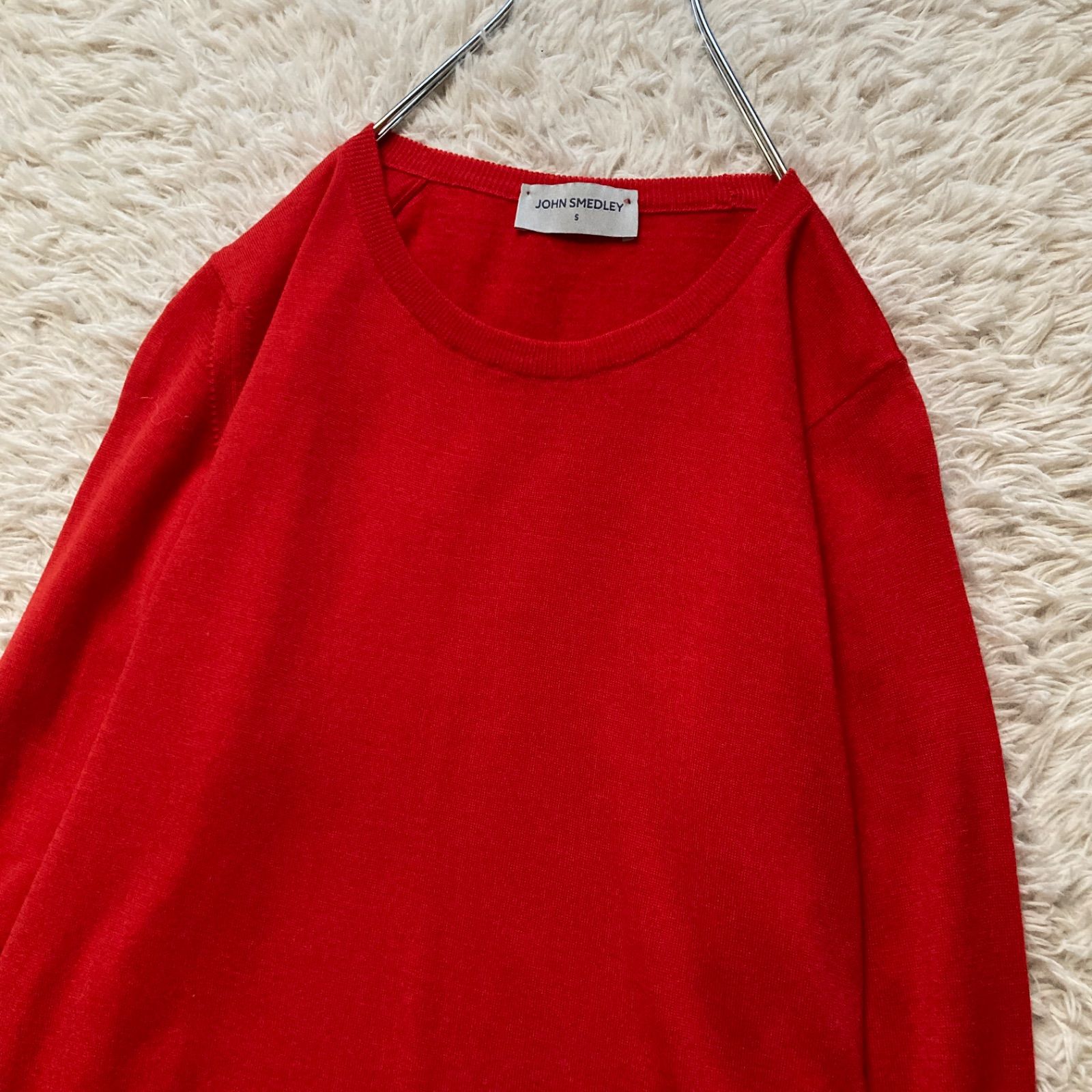 美品 ジョンスメドレー JOHN SMEDLEY クルーネックニット セーター