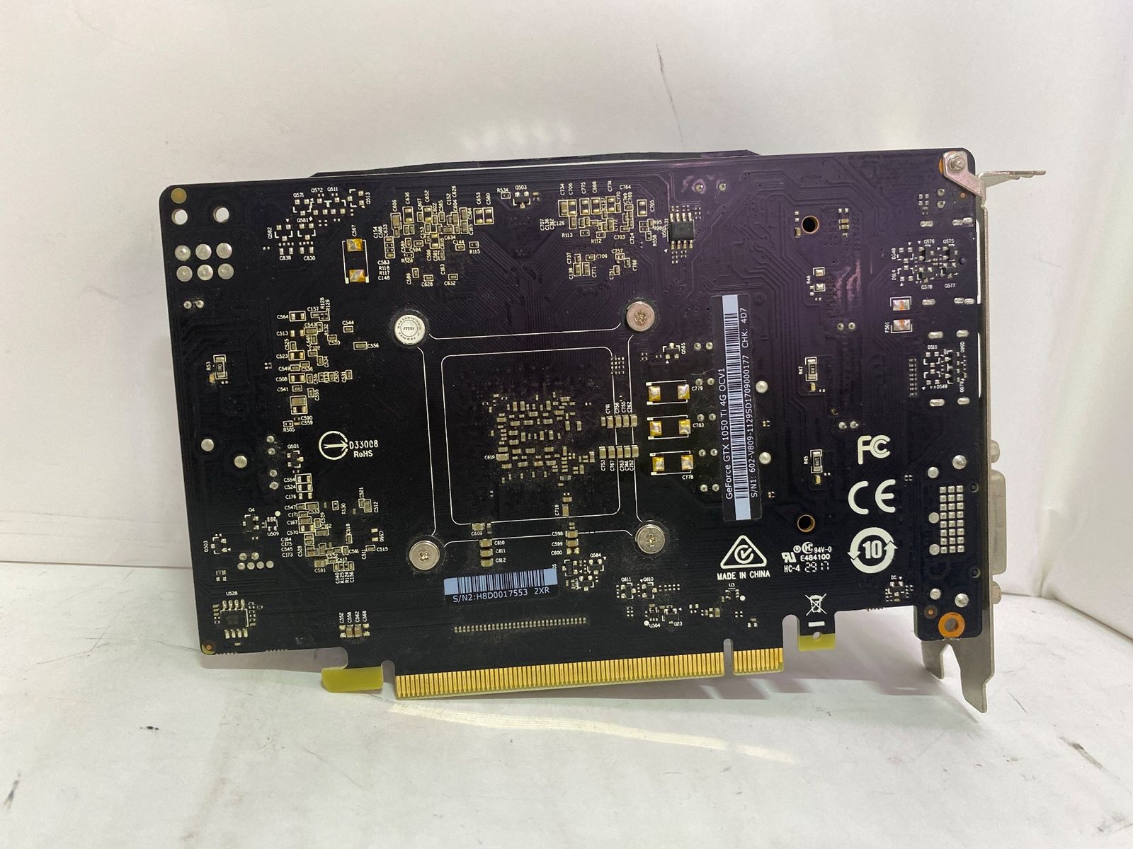 中古PCパーツ] GTX 1050 Ti 4G OCV1 [PCIExp 4GB] - メルカリ