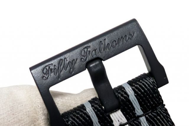 新品同様 ブランパン スウォッチ SO35B400 フィフティファゾムス オーシャンオブストーム  Swatch OCEAN OF STORMS バイオセラミック/ナイロン ブラック文字盤 メンズ 