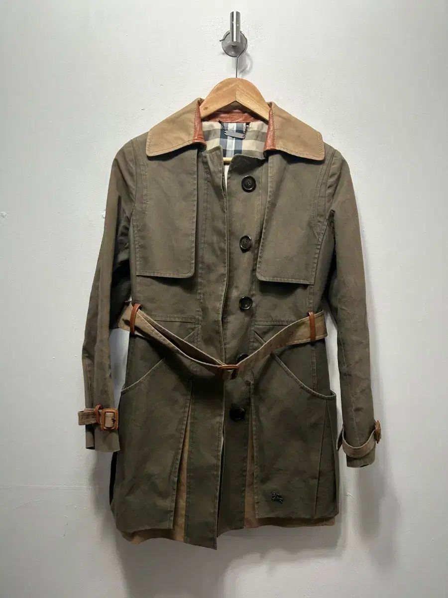 バーバリー カーキ トレンチ コート ベルト S - メルカリ