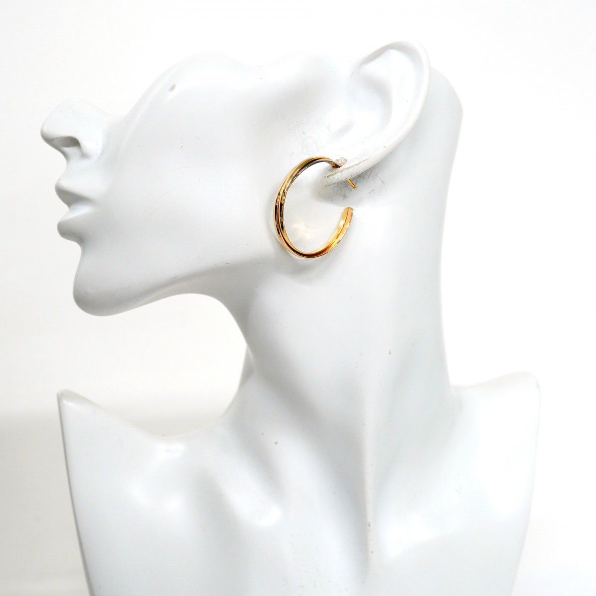 5jpb0373】カルティエ ピアス トリニティ フープ K18YG イエロー