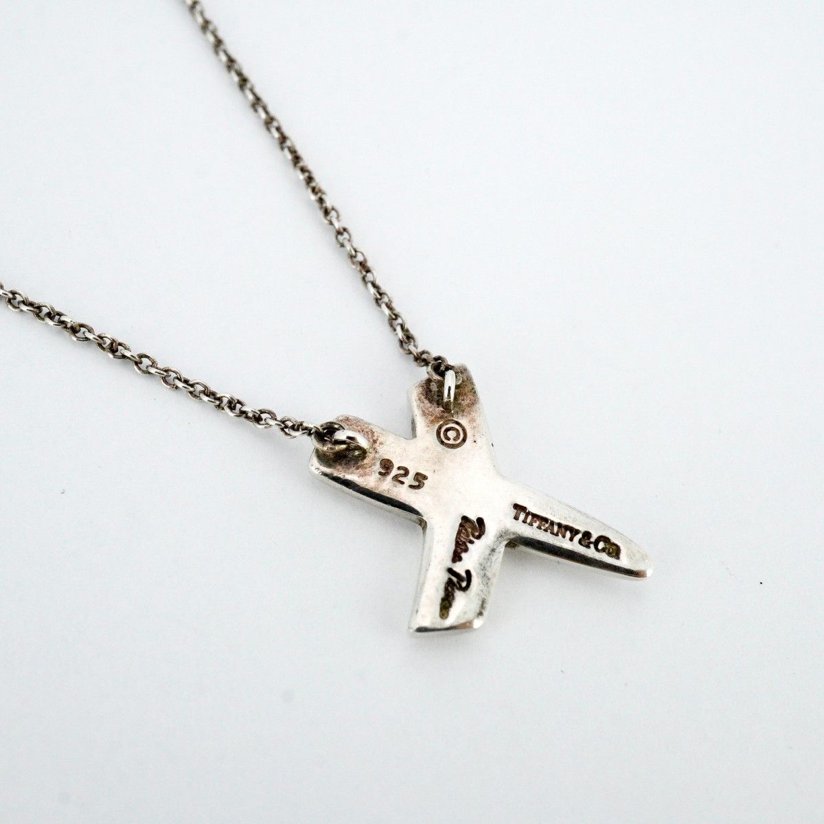 5jpb0383】ティファニー ネックレス キス シルバー925【中古