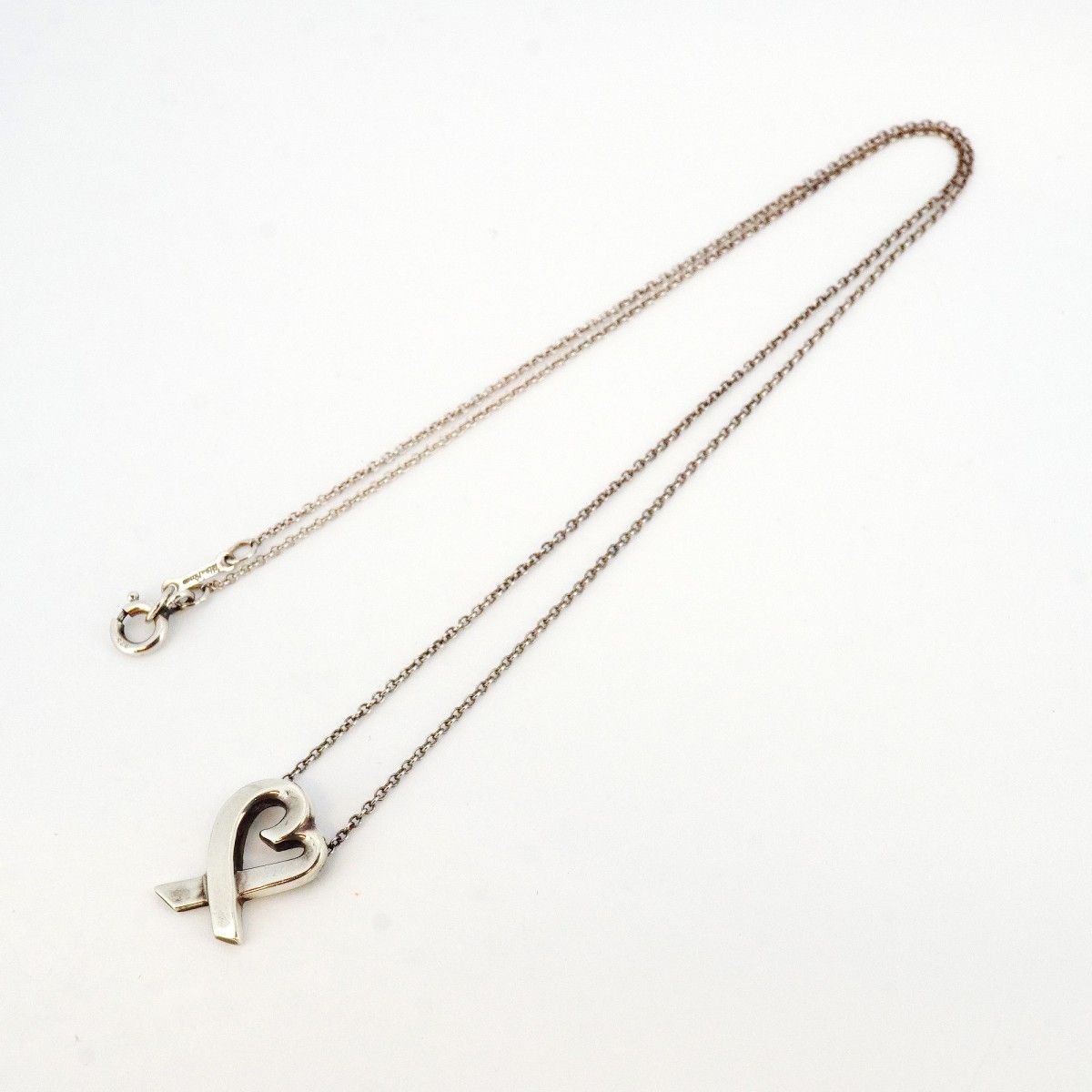 5jpb0386】ティファニー ネックレス 売れ筋 ラビングハート シルバー