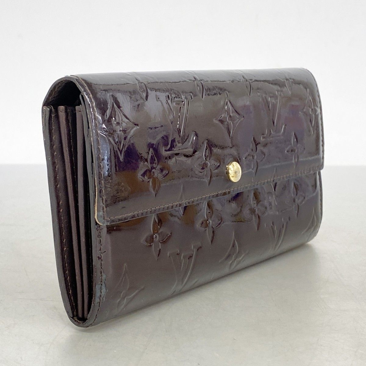 5pc3784】ルイヴィトン 長財布 ヴェルニ ポルトフォイユサラ M93524