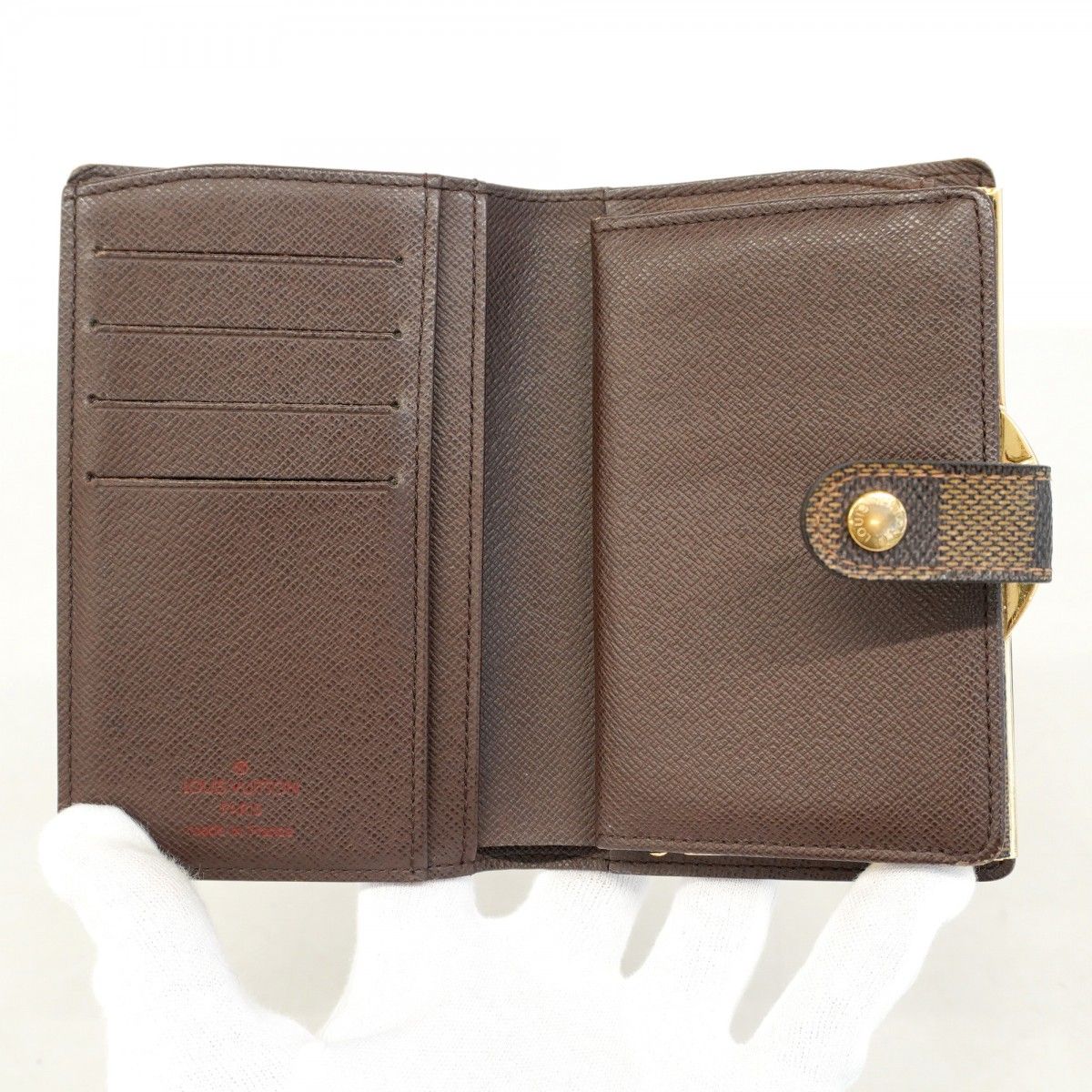 5pc3937】ルイヴィトン 財布 ダミエ ポルトモネビエヴィエノワ N61664