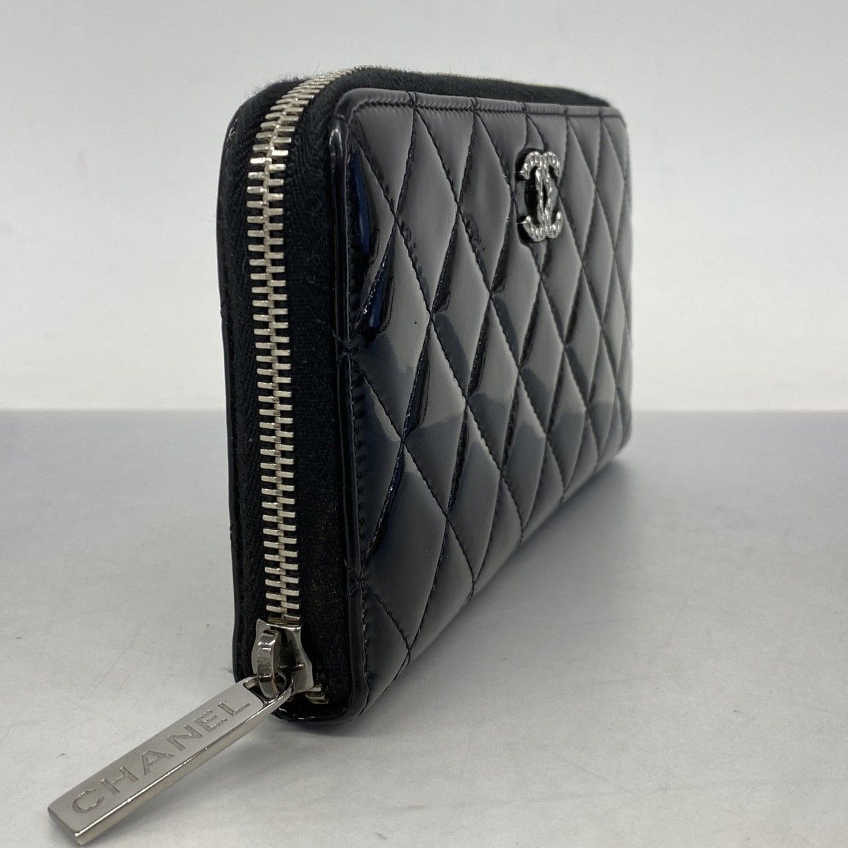 5pc4217-k】シャネル 長財布 ブリリアント パテントレザー ブラック