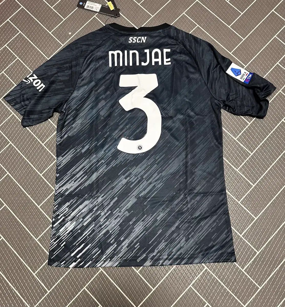 「正規品」SSCナポリ 22/23 ホーム アセンティック キム・ミンジェ 22-23 SSCナポリ サード アセンティック 金 玟哉₍キム・ミンジェ) XL