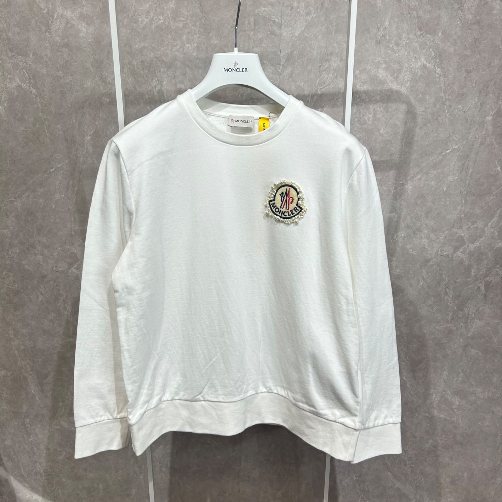 極美品】 MONCLER モンクレール スウェット トレーナー ビッグロゴ 